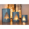 Fir Tree Tea Light Holders (Set of 3)
