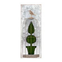 Flocked Wall Art - Topiary A
