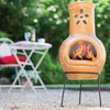 Flower Cut Out Small Chimenea