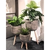 Flower Pot Grey - Set 3 Pieces