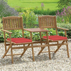 Foldable Duo Bench with Cushions