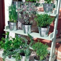 Galvanised Zinc Pots