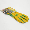 Gardening Gloves - Ladies Essential Embroidered Cotton Green Size 7