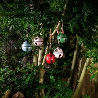 Giant Metal Bauble with Star Design - Grey