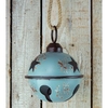 Giant Metal Baubles with Star Design - Blue