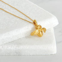 Gold Vermeil Bee Pendant