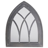 Grey Wash Gothic Mirror