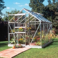 Halls Aluminium Popular Greenhouse with Hort. Glass - 6