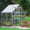 Halls Aluminium Popular Greenhouse with Horti Glass + Base - 6
