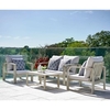 Hardwood Sofa Set - Light Grey