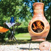Keep Warm Copper-effect Chimenea