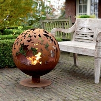 Leaves Fire Globe