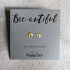 Little Bee Enamel Stud Earrings