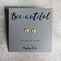 Little Bee Enamel Stud Earrings