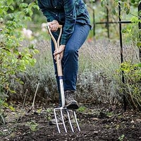 Long Handled Stainless Steel Digging Fork
