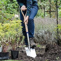 Long Handled Stainless Steel Treaded Digging Spade