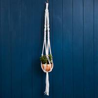 Macrame Plant Hanger Workshop with Prosecco for Two at Posh Totty Designs