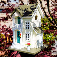 Main Street Cottage Birdhouse