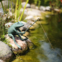 Metal Fishing Frog
