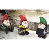 Metal Gnome with Chalk Board