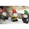 Metal Gnome with Chalk Board