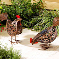 Metal Silhouette Animals - Hens