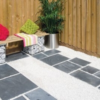 Natural Slate Patio Kit - 10.2m2 Sapphire Black