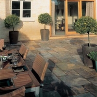 Natural Slate Patio Kit - 5.5m2 Rustic Bronze