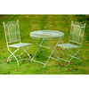 Old Rectory Round Table and 2 Folding Chairs - Green