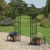 Ornamental Arch with Planters