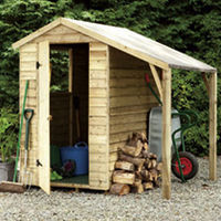 Overlap Shed with Lean-to 6