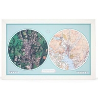 Personalised Double Up - Aero Carto Map