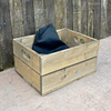 Personalised Empty Crate 2 Slats - 26.5 x 36 x 19cm