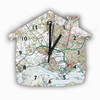 Personalised House Map Clock