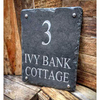 Personalised Portrait Slate Sign - Silver