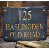Personalised Rectangular House Sign - Gold