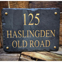 Personalised Rectangular House Sign - Silver
