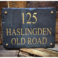 Personalised Rectangular House Sign - White