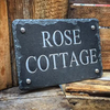 Personalised Slate House Sign Small - Gold