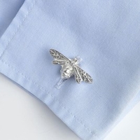 Pewter Bee Cufflinks
