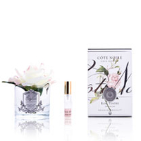 Pink Blush Rose (Clear Vase)