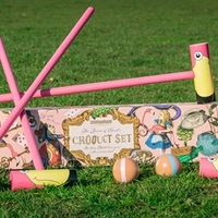 Queen of Hearts Flamingo Croquet