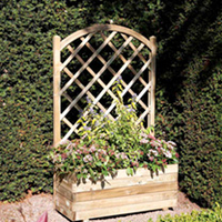 Rectangular Planter & Lattice