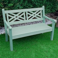 Salcombe 3 Seater Zero Maintenace Bench - Duck Egg Green