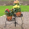 Scroll & Ivy Folding 3 Tiered Plant Stand