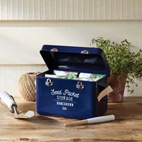 Seed Storage Tin - Blue