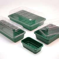 Seed Trays (10) & Propagator Lids (10) - Windowsill Size