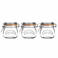 Set of 12 Kilner Clip Top Round Jars