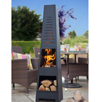 Skyline Chimenea with Log Store