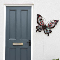 Solar Butterfly Wall Art